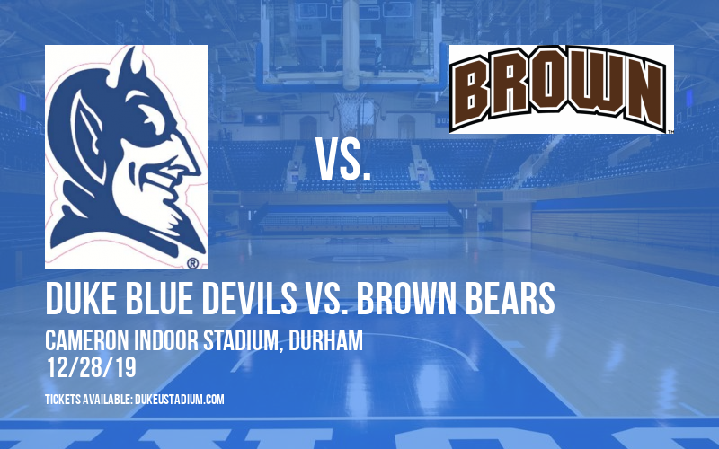 Duke Blue Devils vs. Brown Bears at Cameron Indoor Stadium tickets Duke Blue Devils vs. Brown Bears at Cameron Indoor Stadium