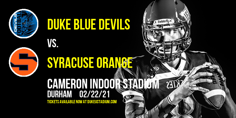 Duke Blue Devils vs. Syracuse Orange at Cameron Indoor Stadium